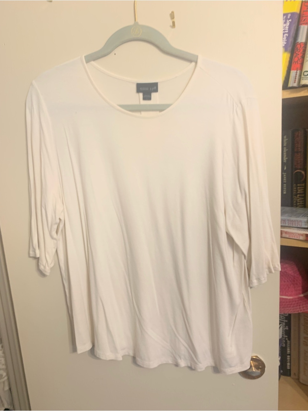 Wearever White Scoop Neck Relaxed Tee
